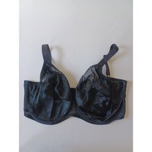 Elomi Sz 38L 8030 Caitlyn Underwire Side Support Bra Black Full Cup